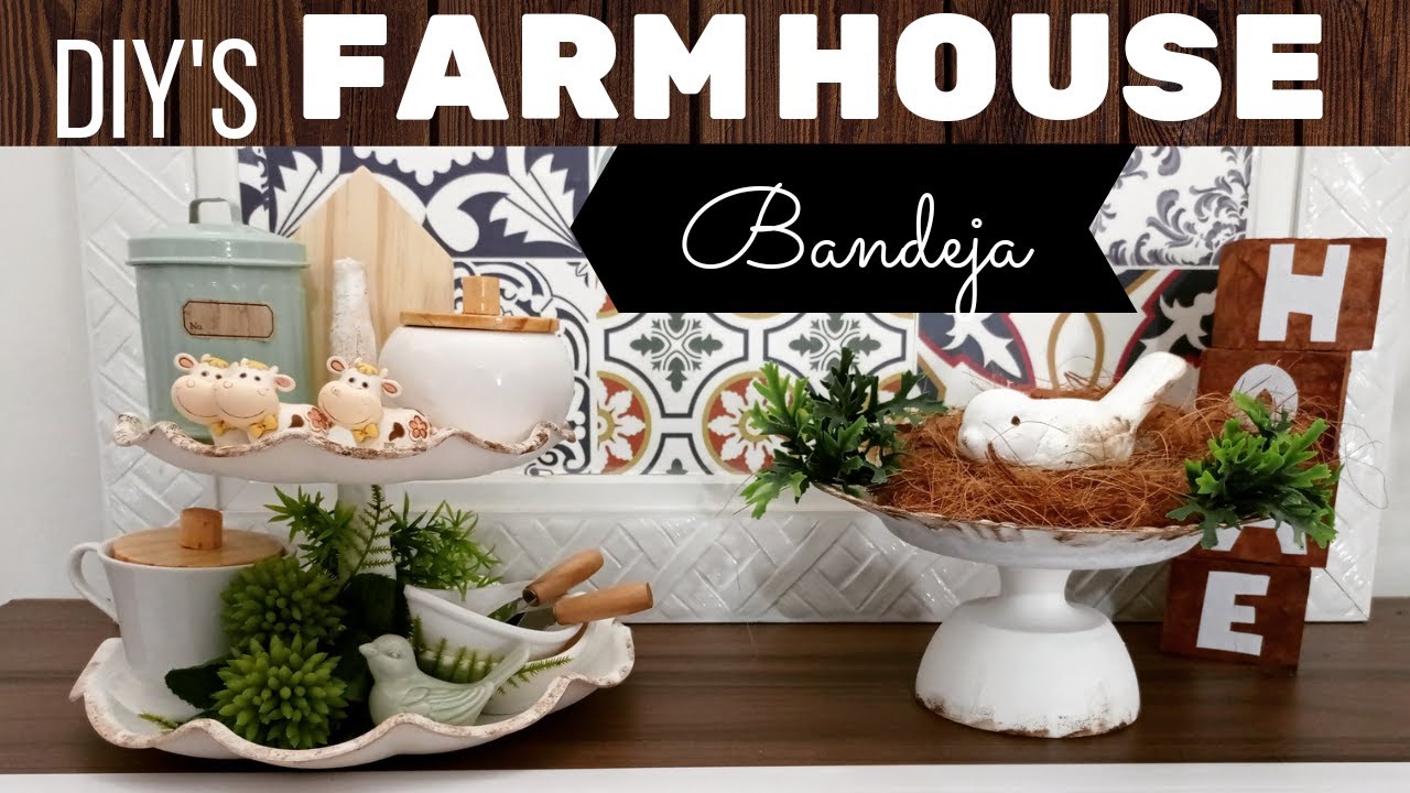 Faça você mesmo; Bandeja no estilo farmhouse