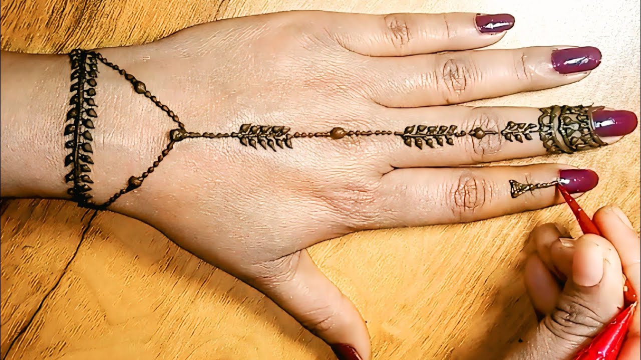 Very Simple Back Hand mehndi design 2026 |😍 How To Apply Very Simple Back Hand mehndi design 2026 |
