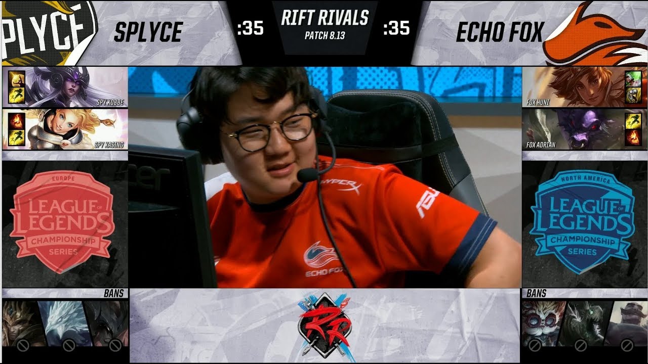 FOX vs SPY 2v2 Highlights Rift Rivals 2018 NA vs EU Kobbe & Kasing vs Huni & Adrian