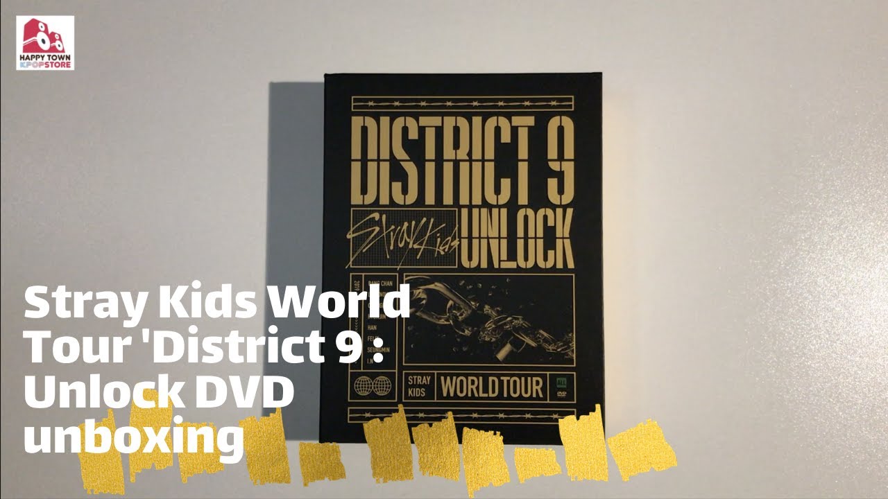 Stray Kids World Tour 'District 9 : Unlock' DVD unboxing