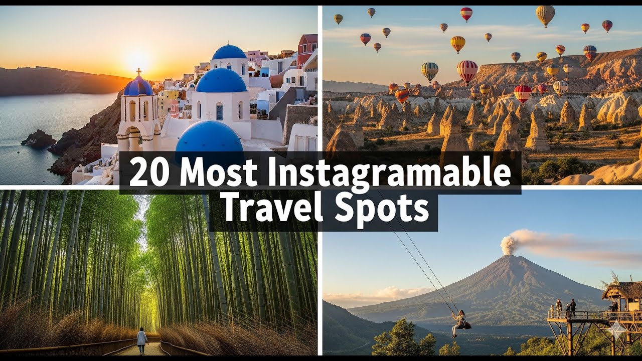20 самых популярных мест для путешествий в Instagram 🌍📸 #TravelInspiration #instagrammablespots