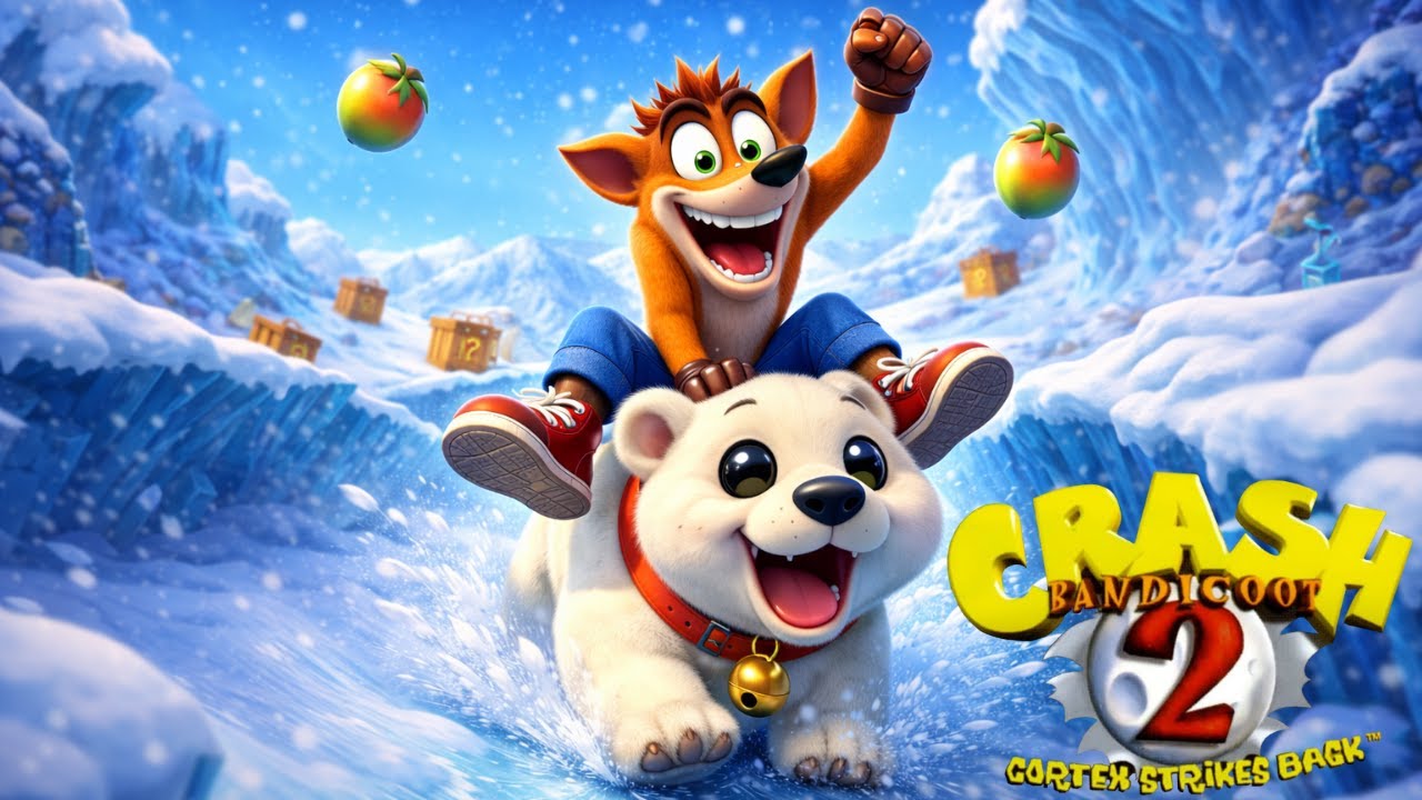 CRASH BANDICOOT 2 PS1 - #02: POLAR!! – Gameplay Legendada PT-BR