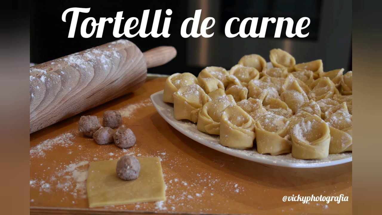 Tortelli de carne (Pasta rellena hecha en casa)