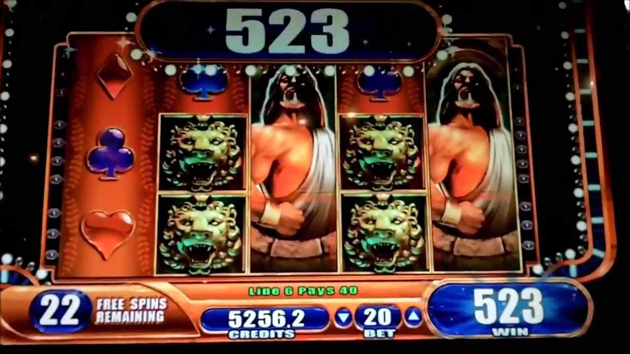 Kronos Big Win 25 Free Spins Bonus WMS 5&cent; Slot Machine