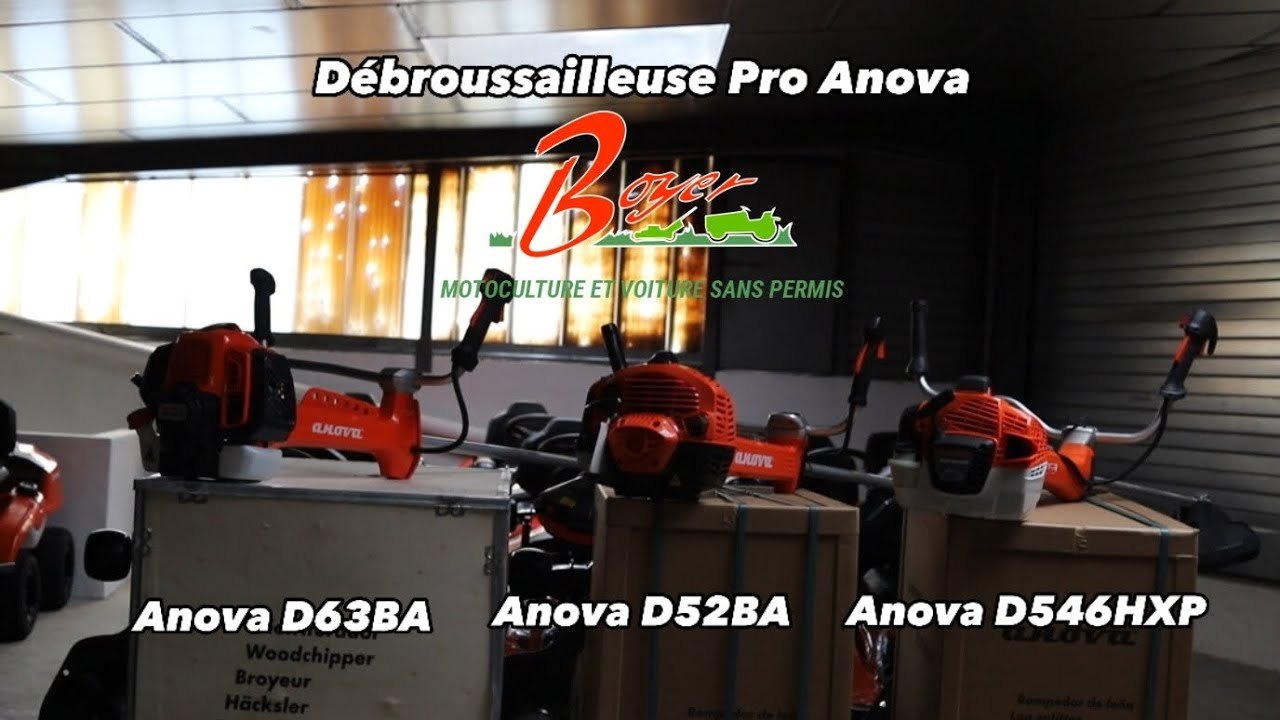 Nos débroussailleuses professionnels Anova - Présentation - Boyer Motoculture