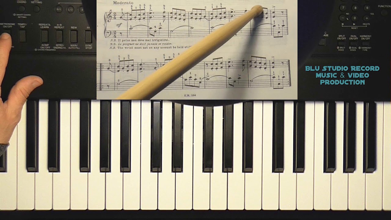 [77] Lezione di pianoforte - School of piano - Piano lesson - Beyer es. 67  versione free youtube