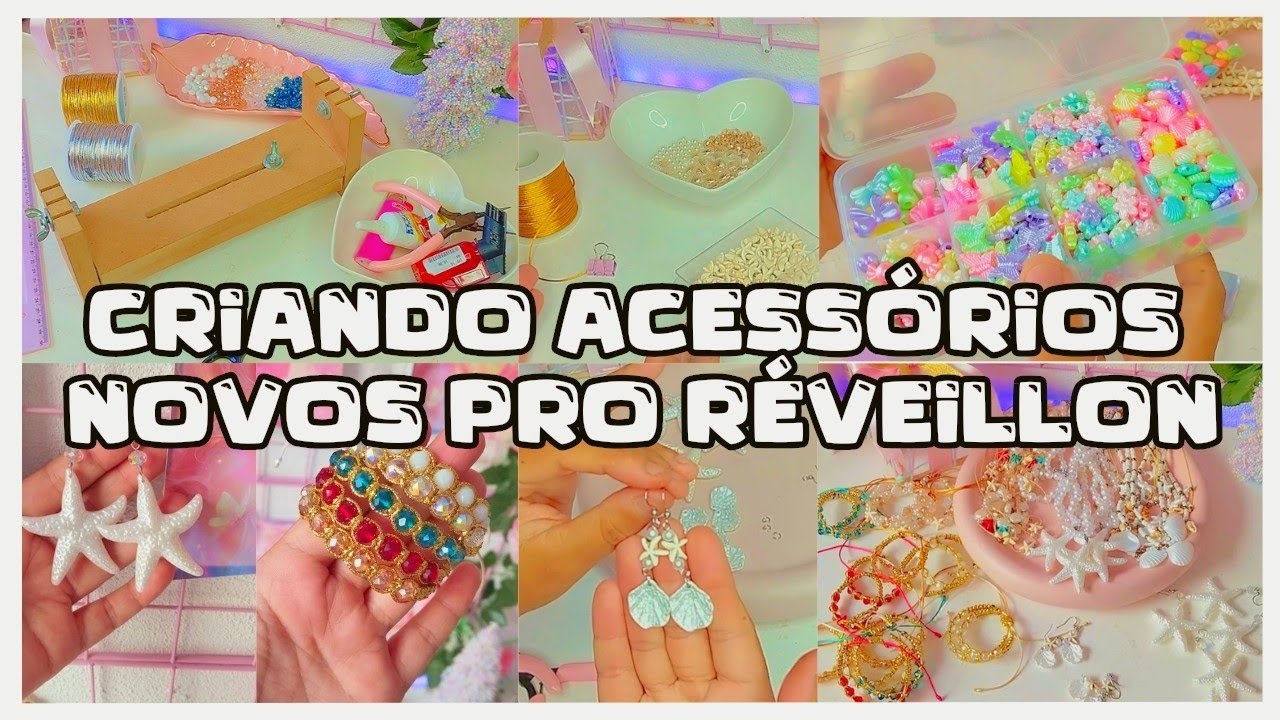 Criando acessórios novos com as novas comprinhas | Acessórios pro Réveillon