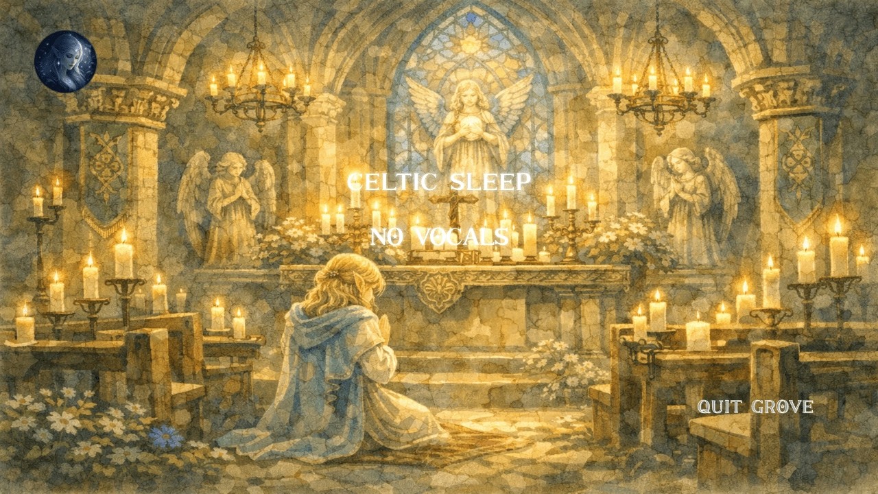 【Church of Angels】 | Celtic Sleep Music (No Talking) 【77】 MIN