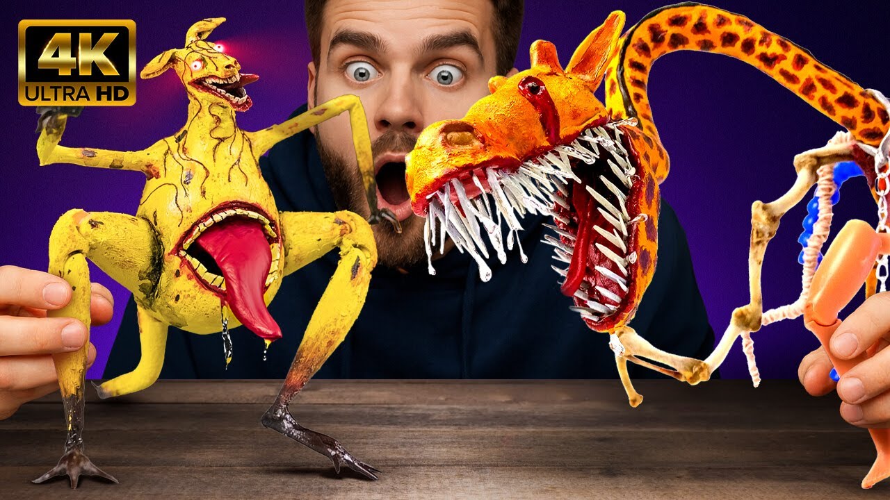 😱 We Turned DESTROYED Materials Into a GIANT Zoochosis VS TRANSFORMERS MONSTER in 4K!