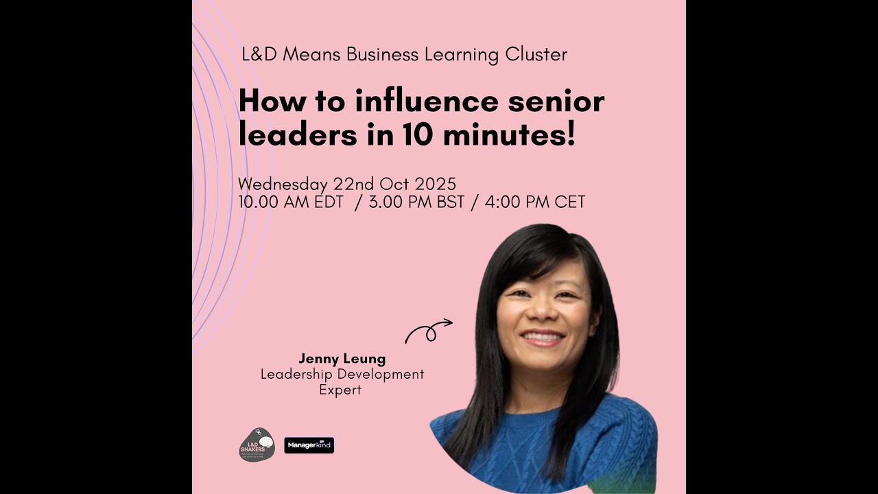 How to influence senior leaders in 10 minutes