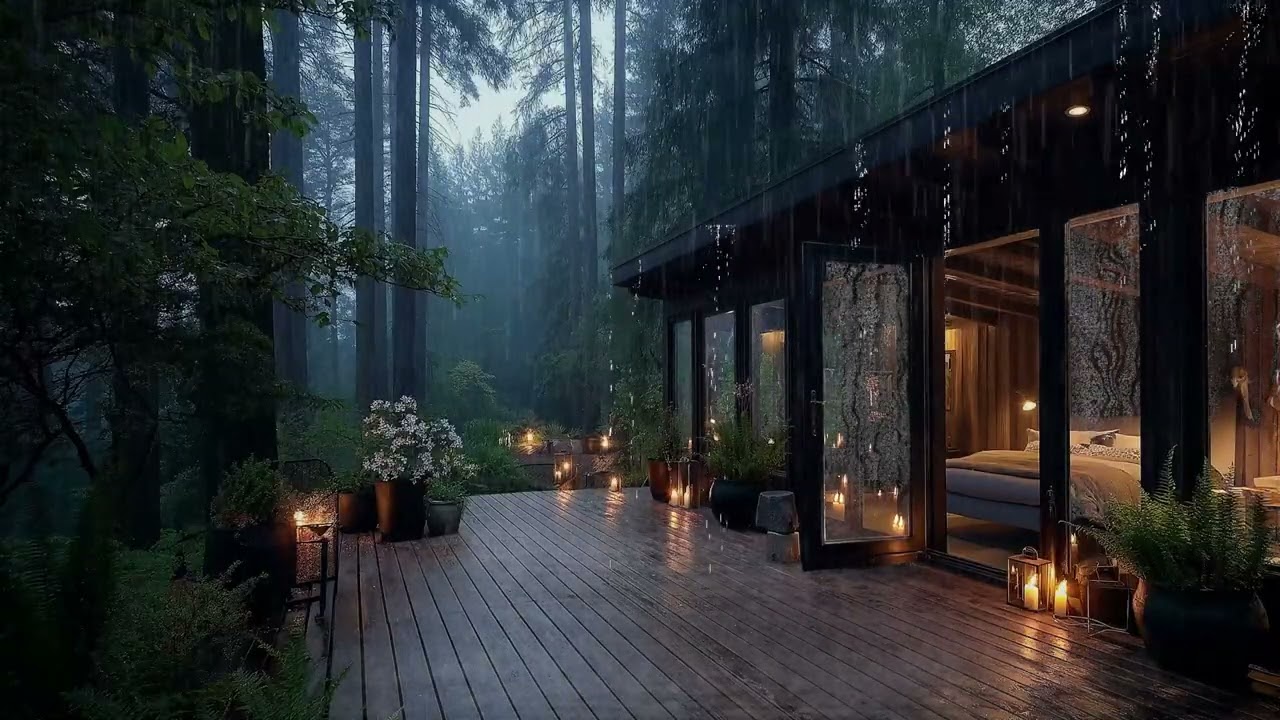 Turn This On & Sleep Instantly 🌧️ Relaxing Forest Rain Sounds for Deep, Peaceful Sleep