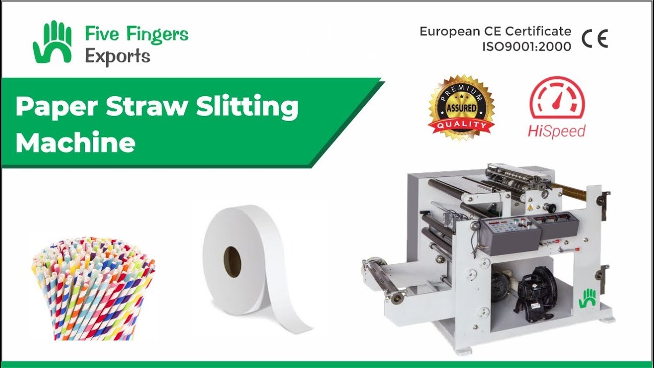 Automatic Paper Straw Slitting Machine in India | Premium Quality Machines | Five Fingers Exports