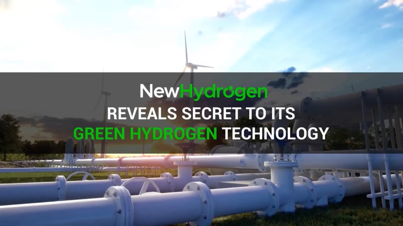 New hydrogen Reveals Secret to its Green Hydrogen Technology