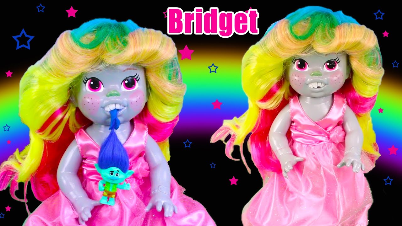 How To Make A Custom Bridget From Trolls Baby Alive Doll - DIY Custom Art Doll Repaint and Makeover