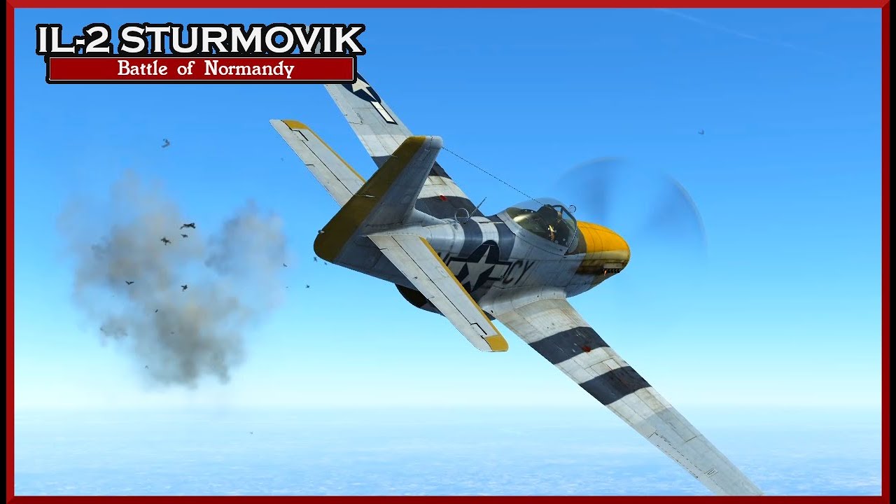 P-51D15 Intercepting German Attack Planes IL-2 Sturmovik Battle of Normandy US Career PWCG