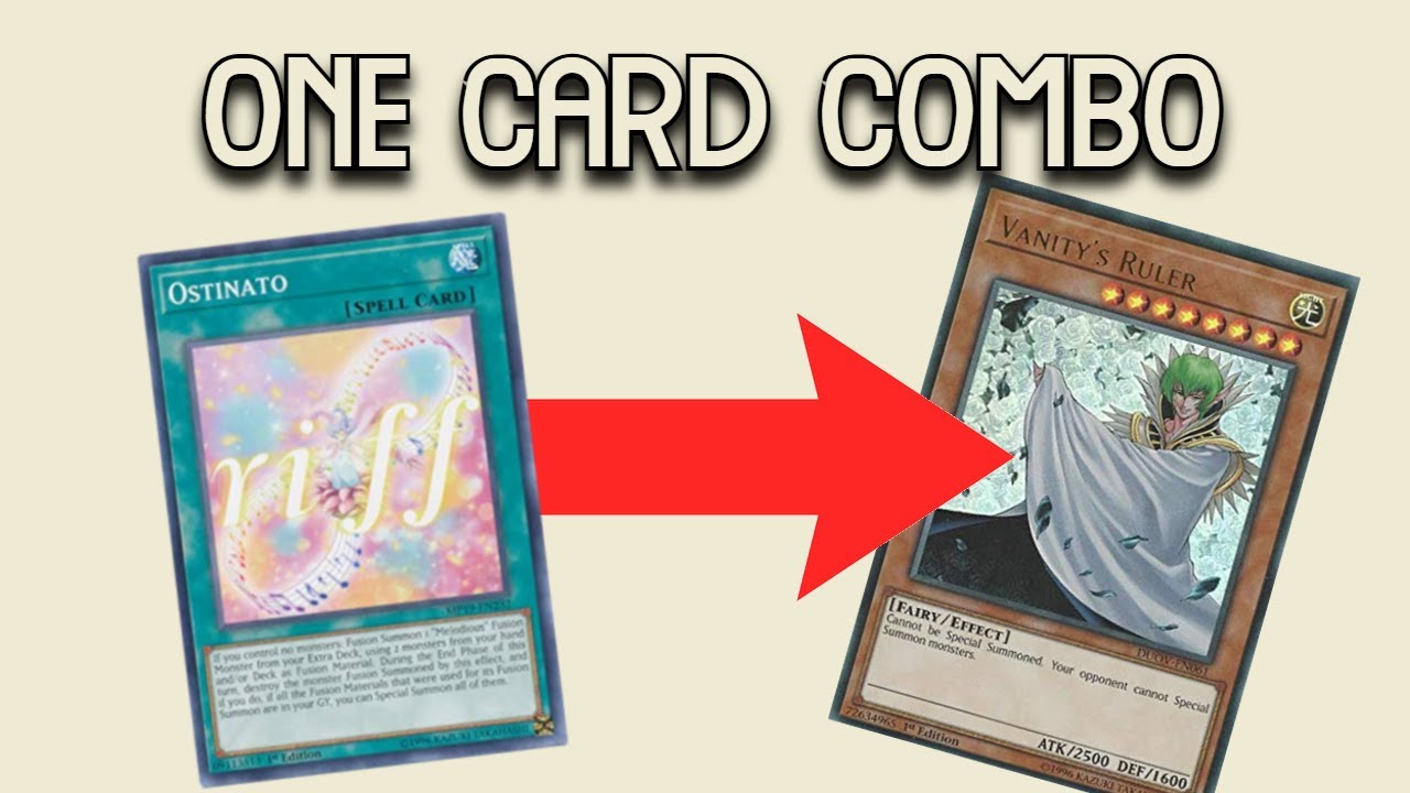 NEW! One Card Combo to Vanity's Ruler! YU-GI-OH!