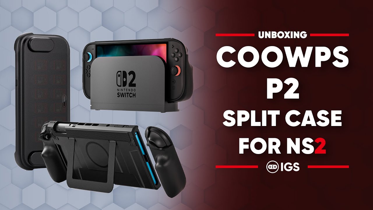 Распаковка чехла COOWPS P2 Split Case для Nintendo Switch 2.