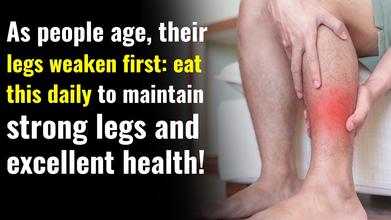As people age, their legs weaken first. Eat this daily for stronger legs and better health!