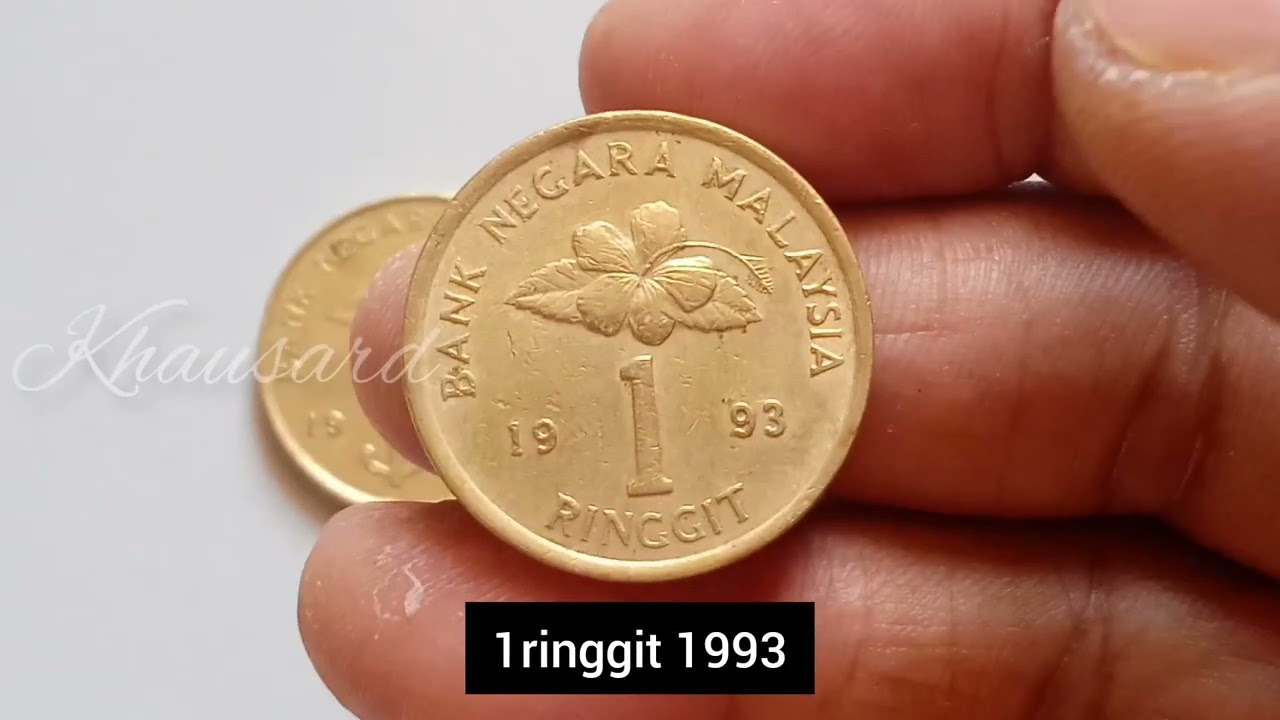 Syiling $1 & satu ringgit 1993
