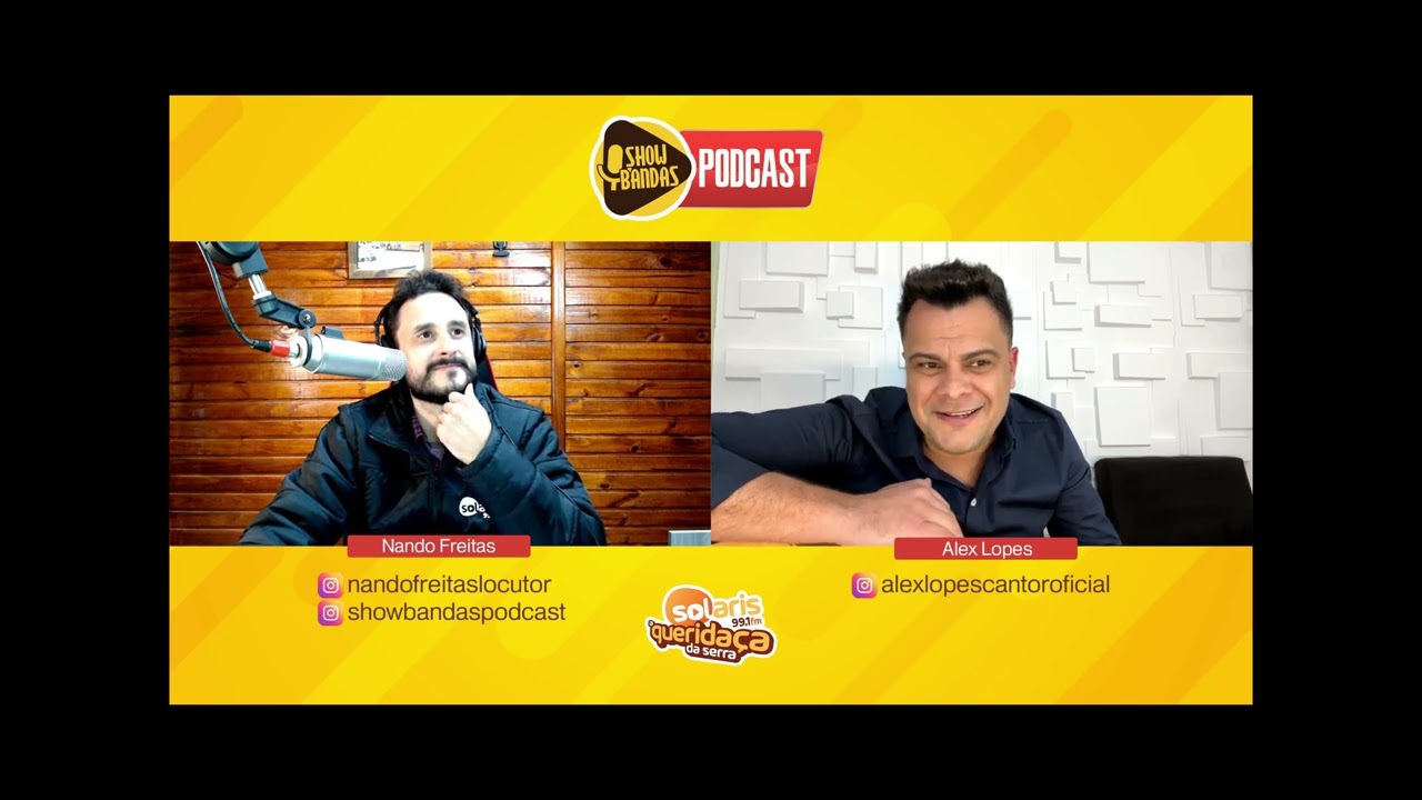 Show Bandas Podcast ep.14 em 4K - Convidado Alex Lopes #bail&atilde;o #podcast #alexlopes #falndodobailao