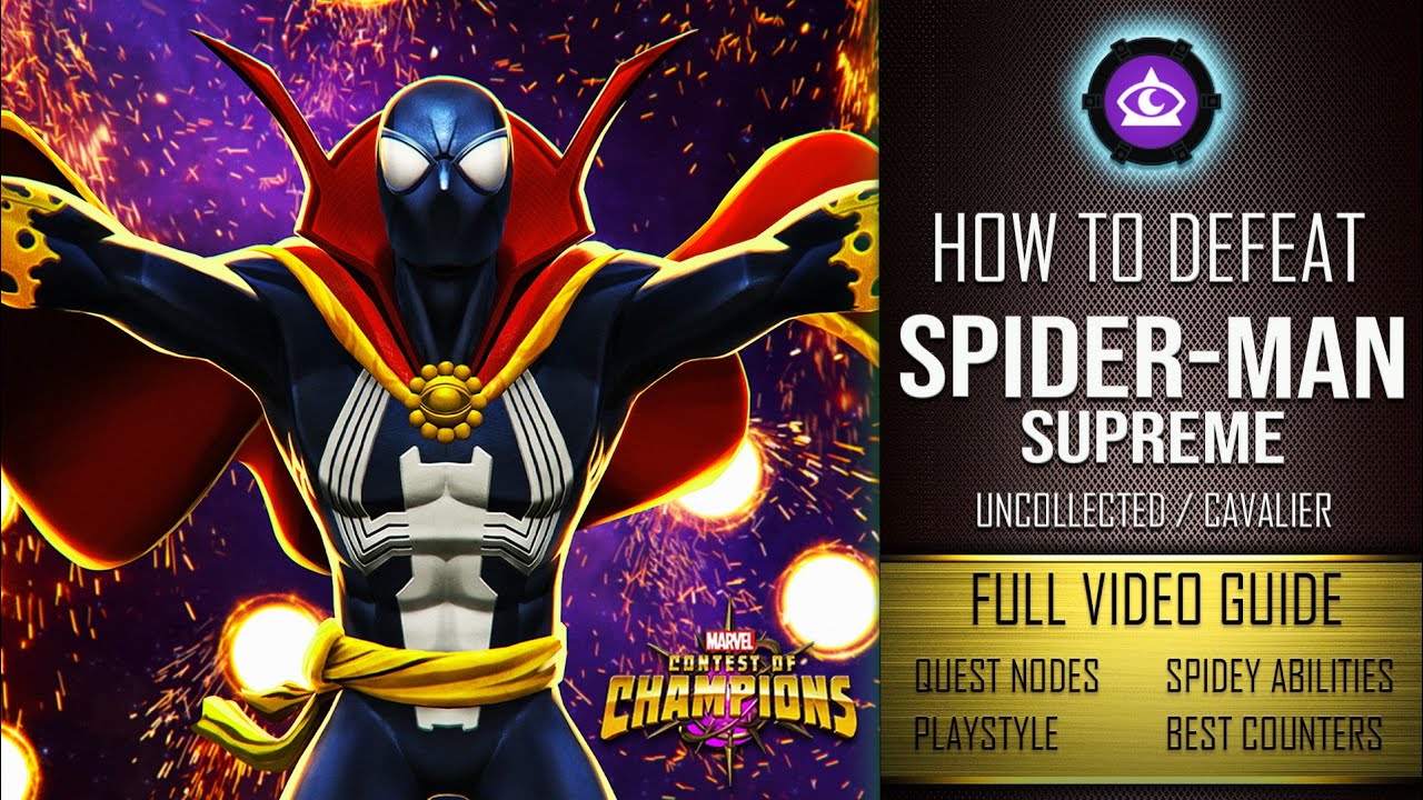 How To Defeat SPIDERMAN SUPREME | Full Breakdown | Best Counters | Marvel Contest Of Champions