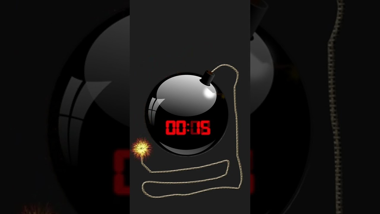 30 sekundowy zegar z wybuchem bomby.#szorty #timer #tiktok #odliczanie