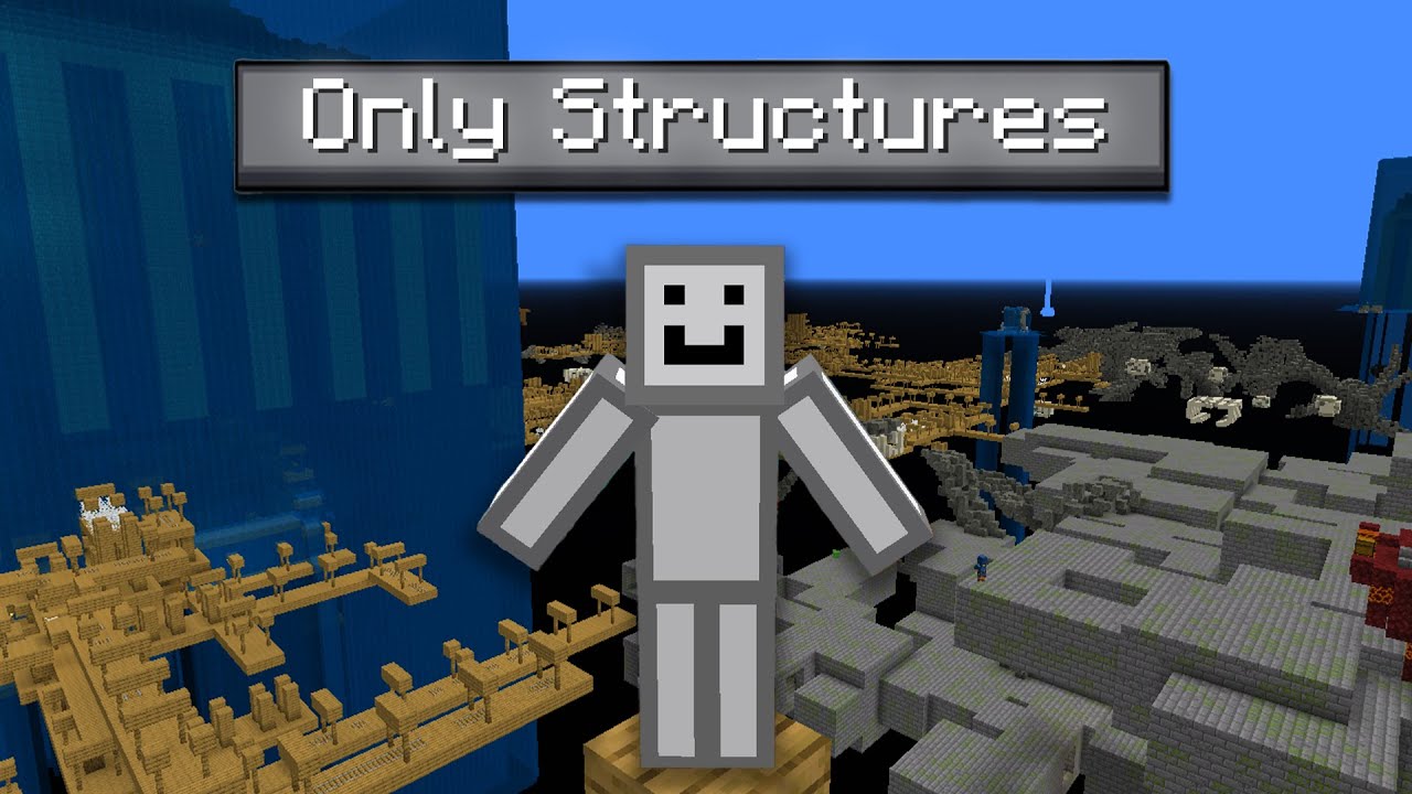 Minecraft but it's ONLY Structures