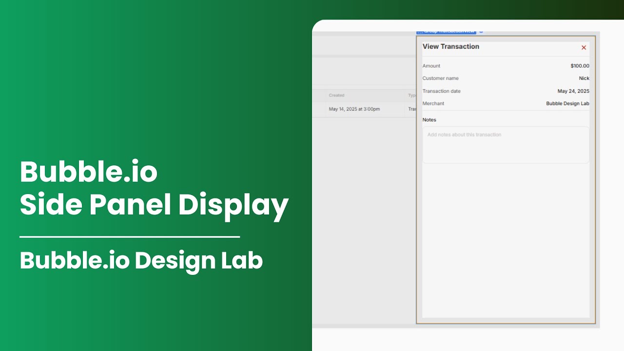 Bubble.io Design: Sliding Side Panel (Beginner)