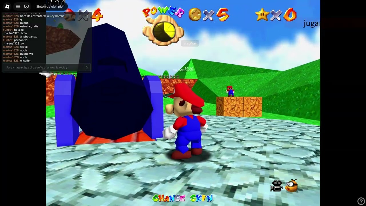 mario se queda atrapado (Mi primer video) Roblox