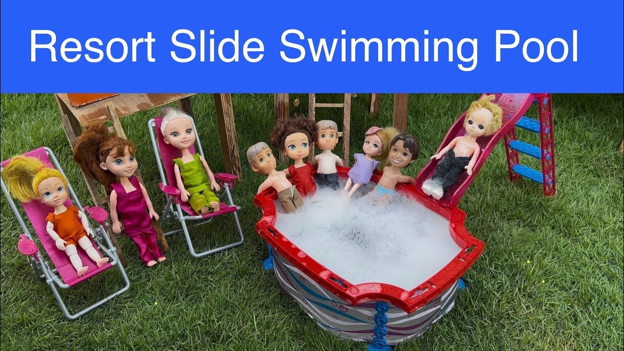 Barbie doll videos Tamil - Episode 17 | Resort Slide Swimming Pool #barbie #chintu#bunty