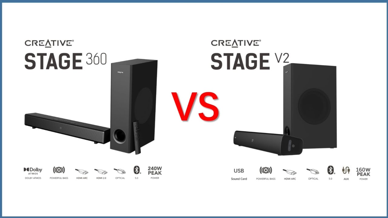 Creative Stage 360 vs Creative Stage V2，哪款更值得推荐？