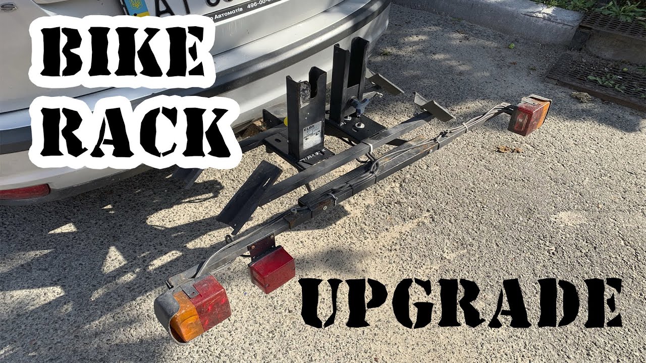 My new bike tow bar rack upgrade ( twinny load ).