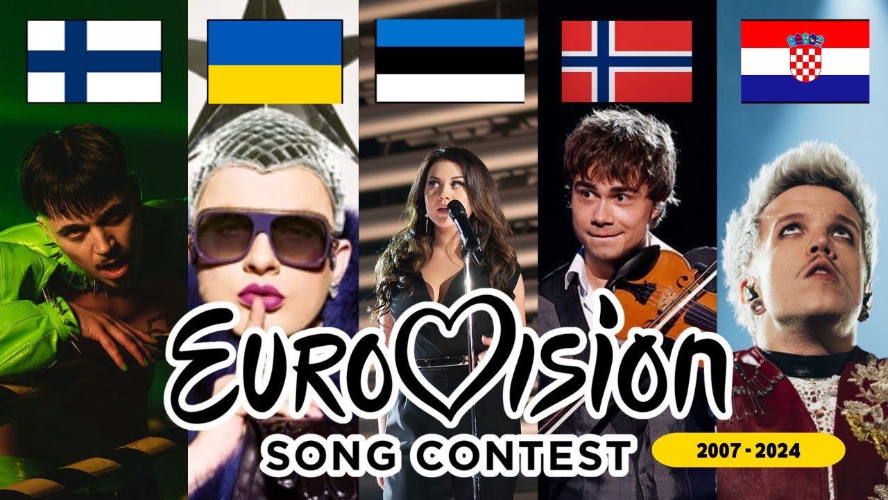 Eurovision - My Top 5 Every Year (2007 - 2024) | ICONIC SONGS + BEST PERFORMANCES!