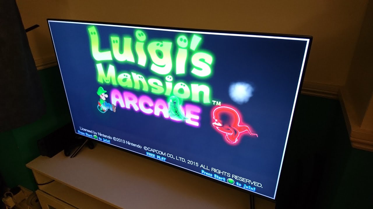 Luigi's Mansion Arcade - Sinden Lightgun on LCD Television