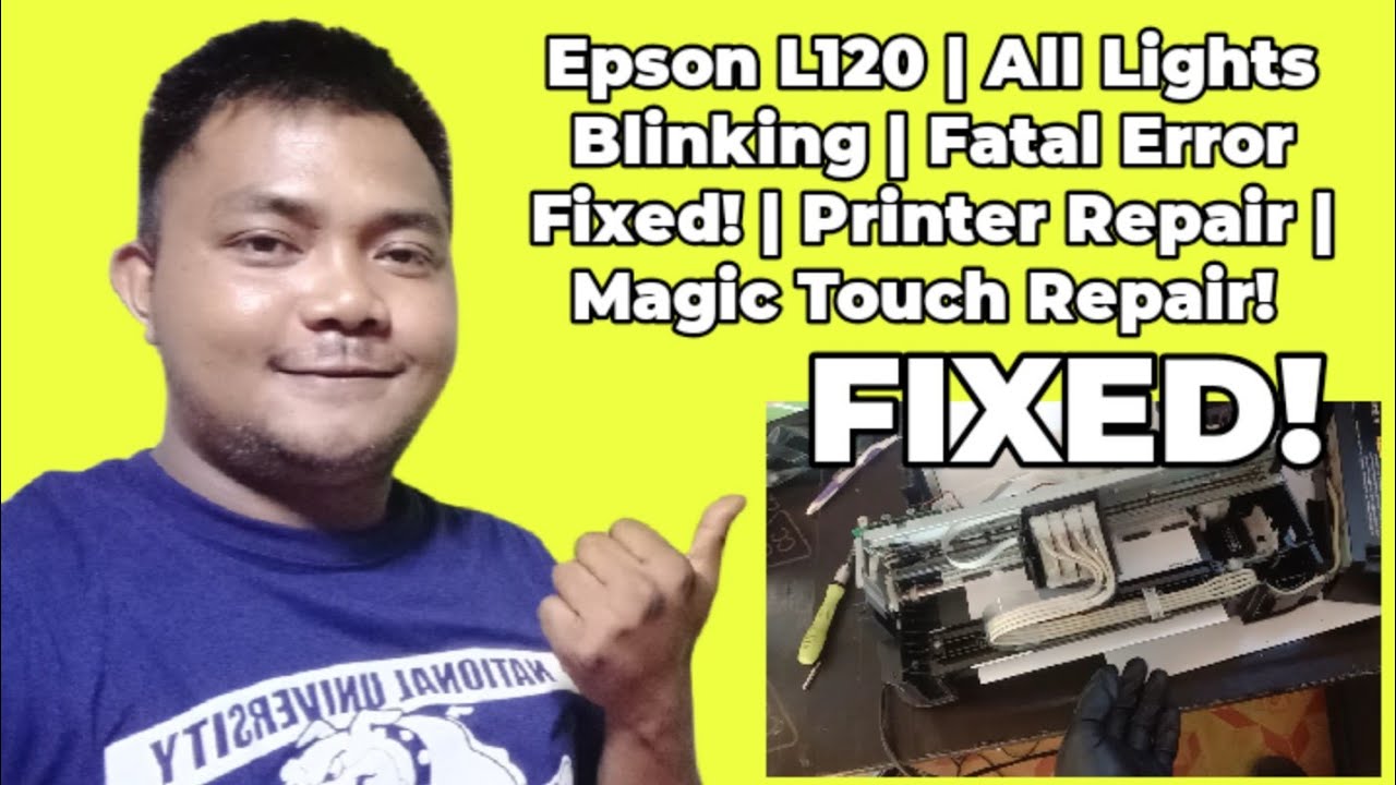 Epson L120 | All Lights Blinking | Fatal Error Fixed! | Printer Repair