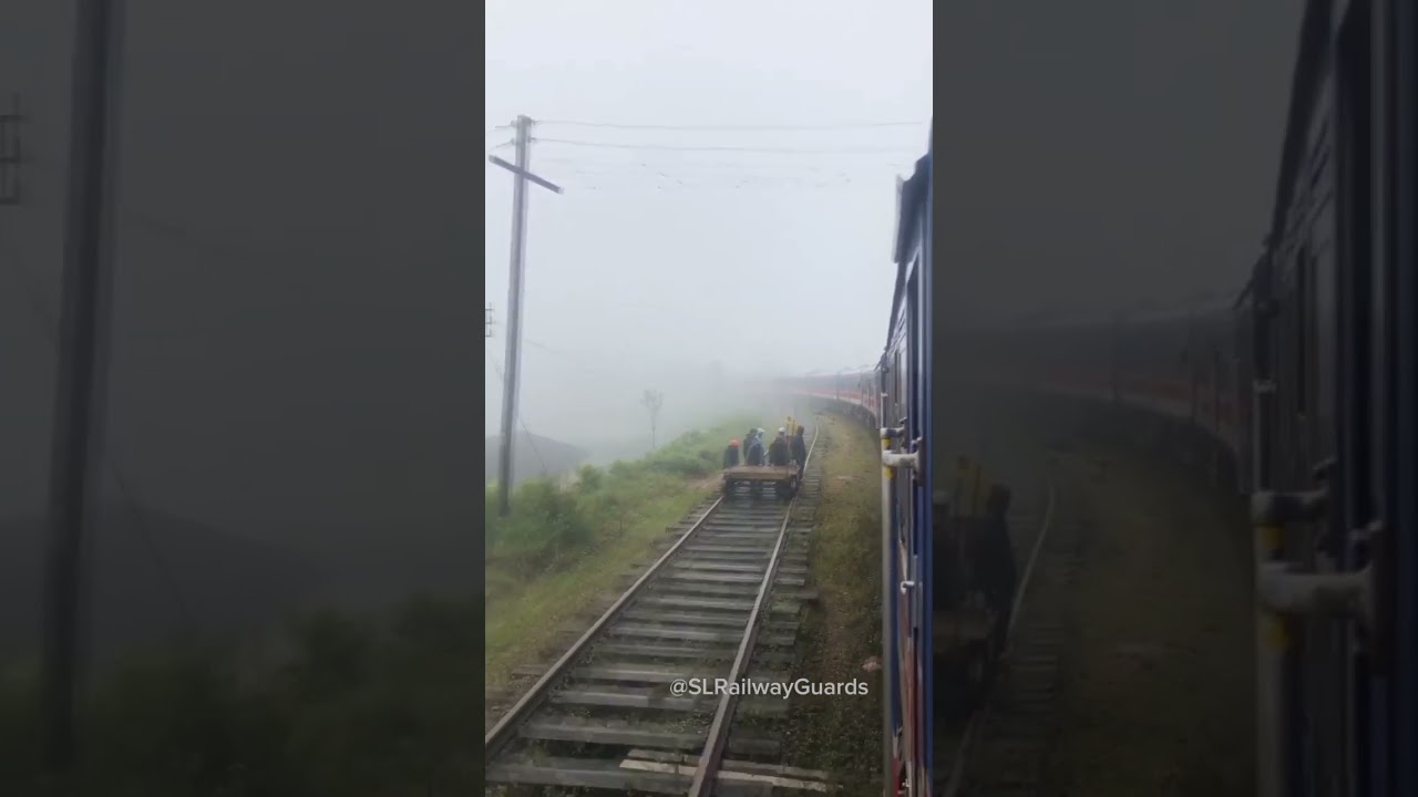 Mesmerizing Misty Train Ride Through Sri Lanka's Scenic Highlands.