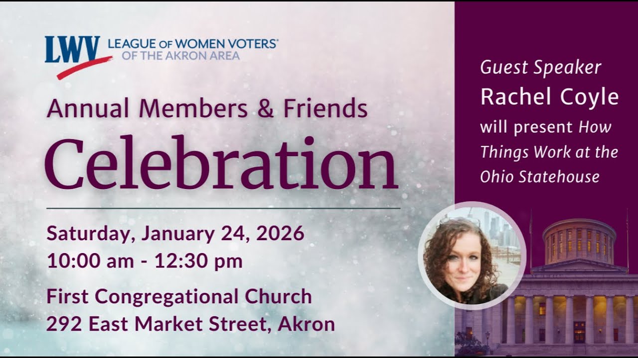 2026 LWVAA Members & Friends Luncheon with Guest Speaker Rachel Coyle