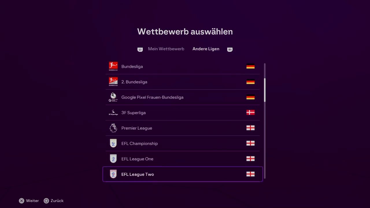 EA SPORTS FC 26 : Ligen , Statistiken und mehr S 01 F 23