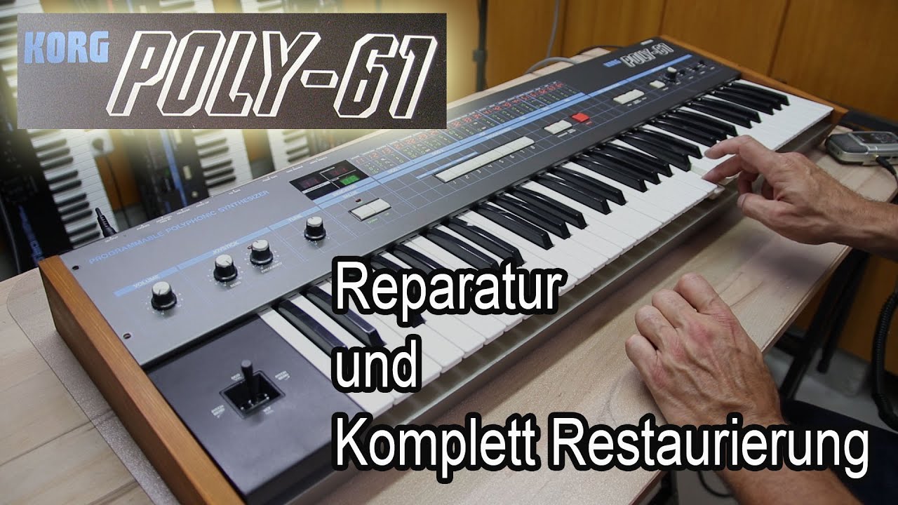 Korg Poly 61 Repair and Restauration Synth Hunter Episode 11