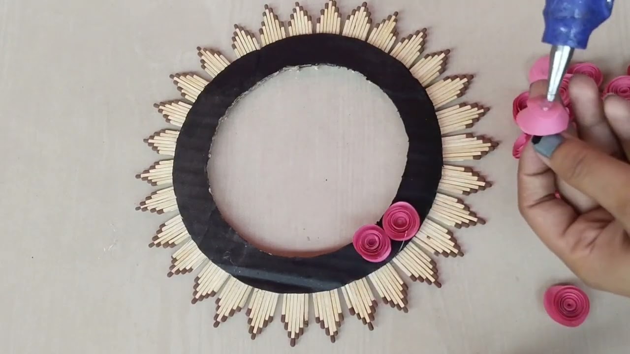 Best out of weast matches stick /matches stick craft/ amazing wall hanging decoration ideas 💡