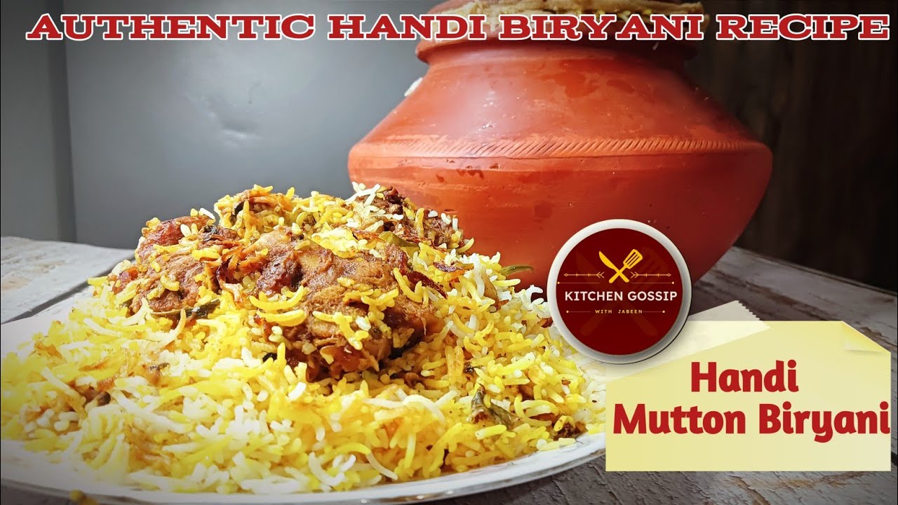 Authentic Handi Mutton Biryani Recipe | Easy Matka Mutton Biryani Recipe | Original Mutton Biryani