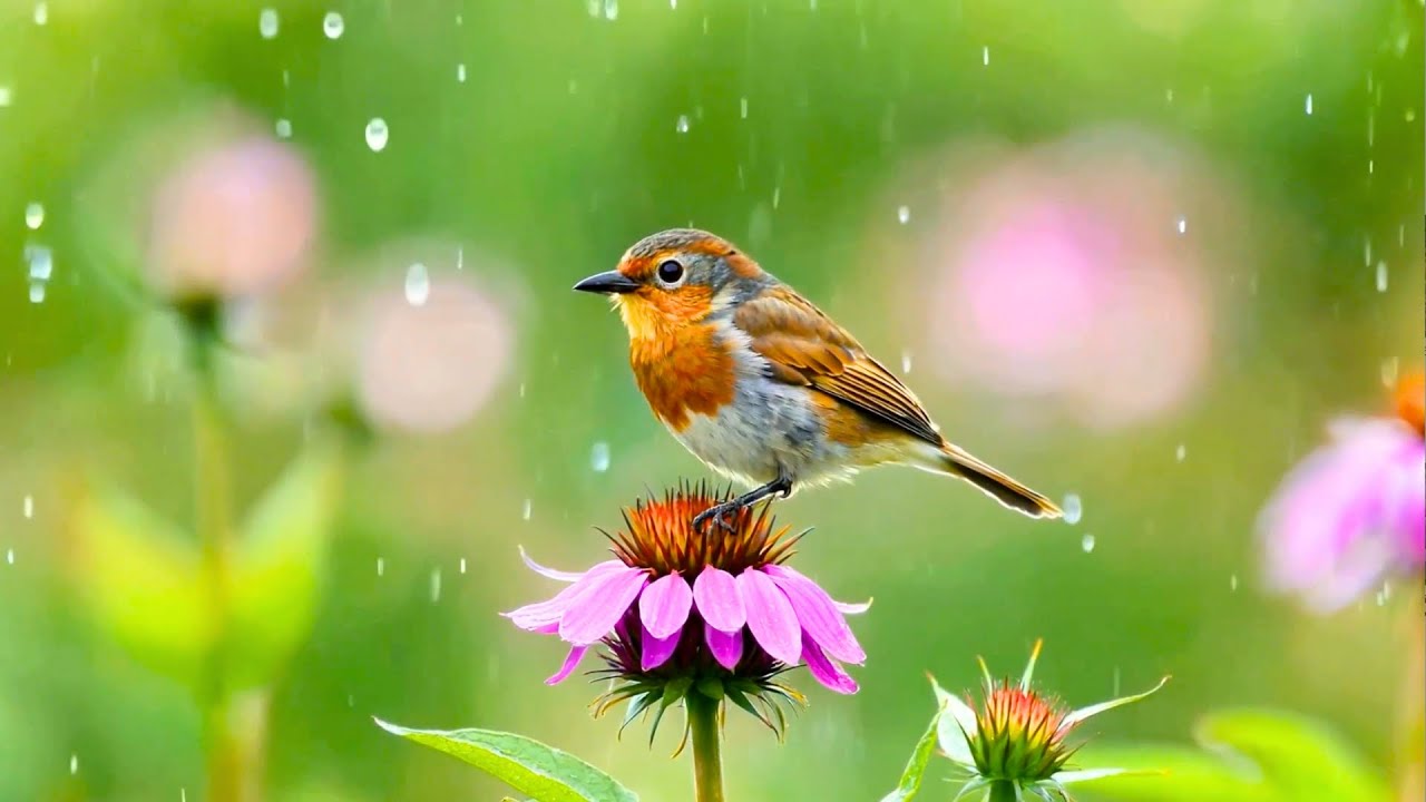 Anxiety Relief ASMR Rain Forest Birds Calm Piano Deep Sleep 🌧️🌲🕊️🎹