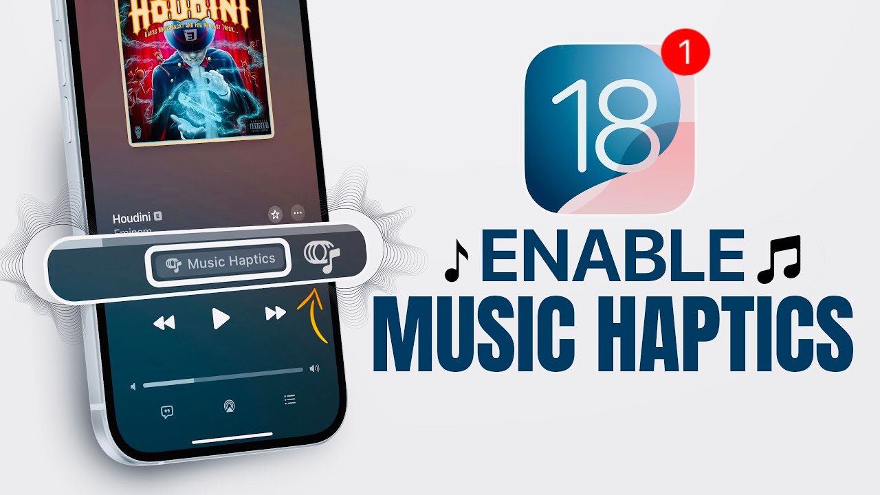 iOS 18 - Enable Music Haptics on iPhone
