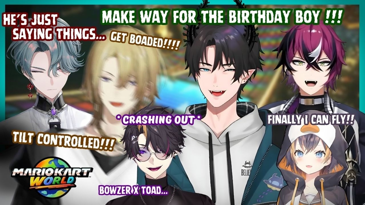 [MARIO KART COLLAB] Ren&rsquo;s Birthday Party!!! Got Mogged by CPU & Luca Wouldn&rsquo;t Stop Saying Things