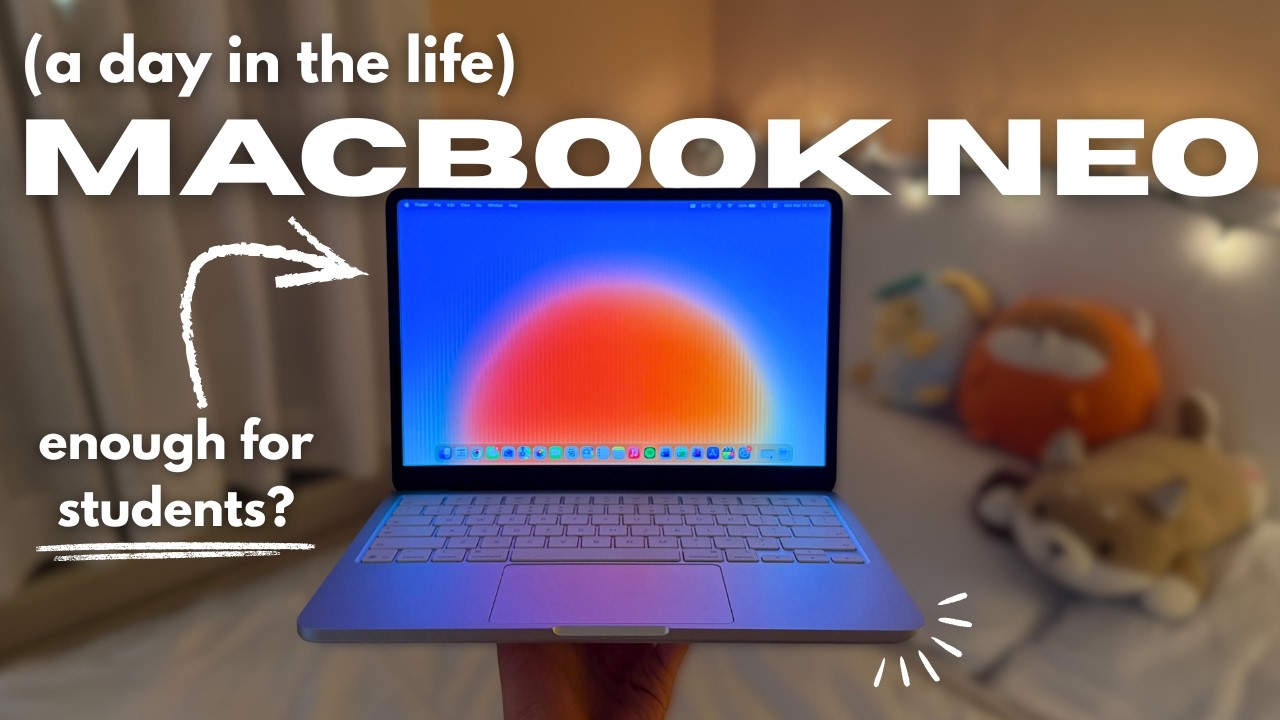 Один день из жизни студента университета с использованием MacBook Neo | Тестирование батареи и пр...