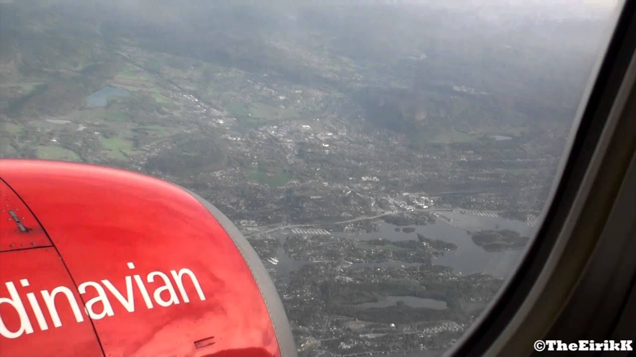 SAS 737-800 Dirty window flight