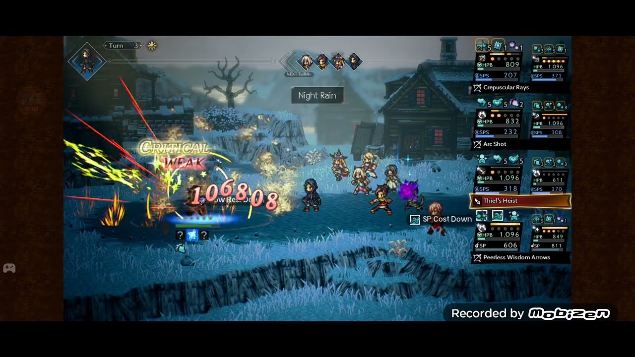 Octopath Traveler COTC Global / VS Timid Ex-Mercernary lv120