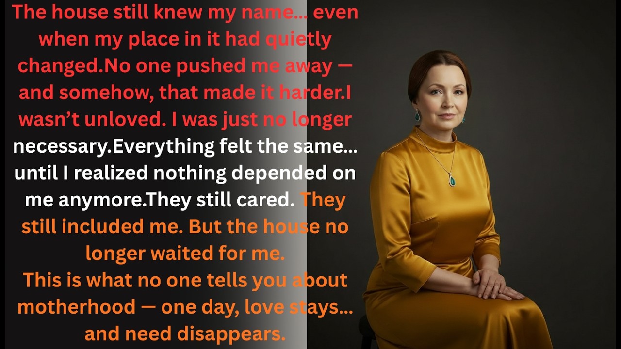 I Was Still Loved… Just Not Needed#EmotionalStory#SilentGoodbyes#StillLoved#NotNeeded#LettingGo