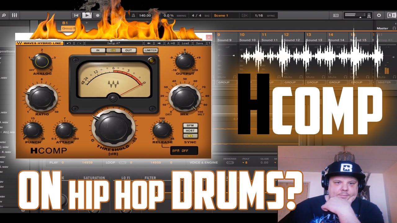 Waves H Comp | Compressing Hip Hop Drums