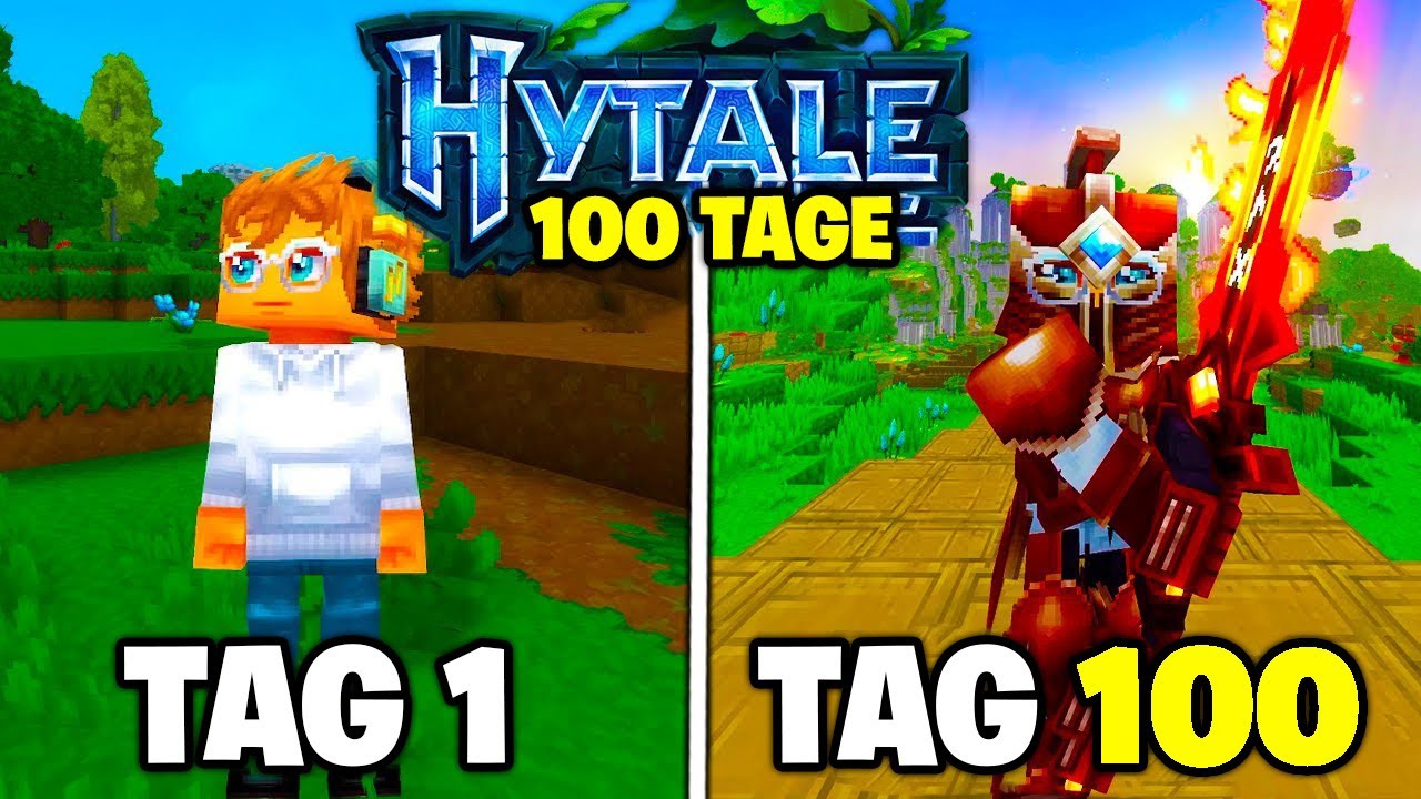 Ich überlebe 100 TAGE in HYTALE!